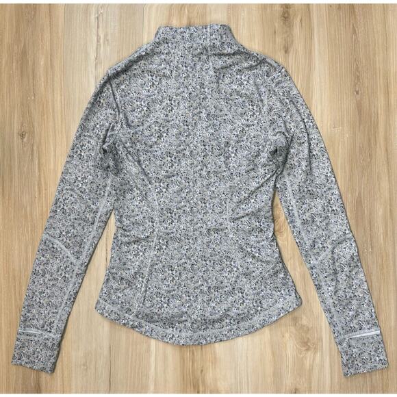 Lululemon Forme Jacket Luon Grey Taupe Speckled Animal Print W4B79S Size 6 / S - Picture 8 of 15